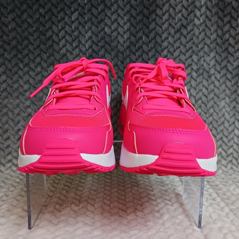 Nike Air Max Women’s Athletic Sneakers in Bright Pink with White Swoosh - Picture 4 of 15